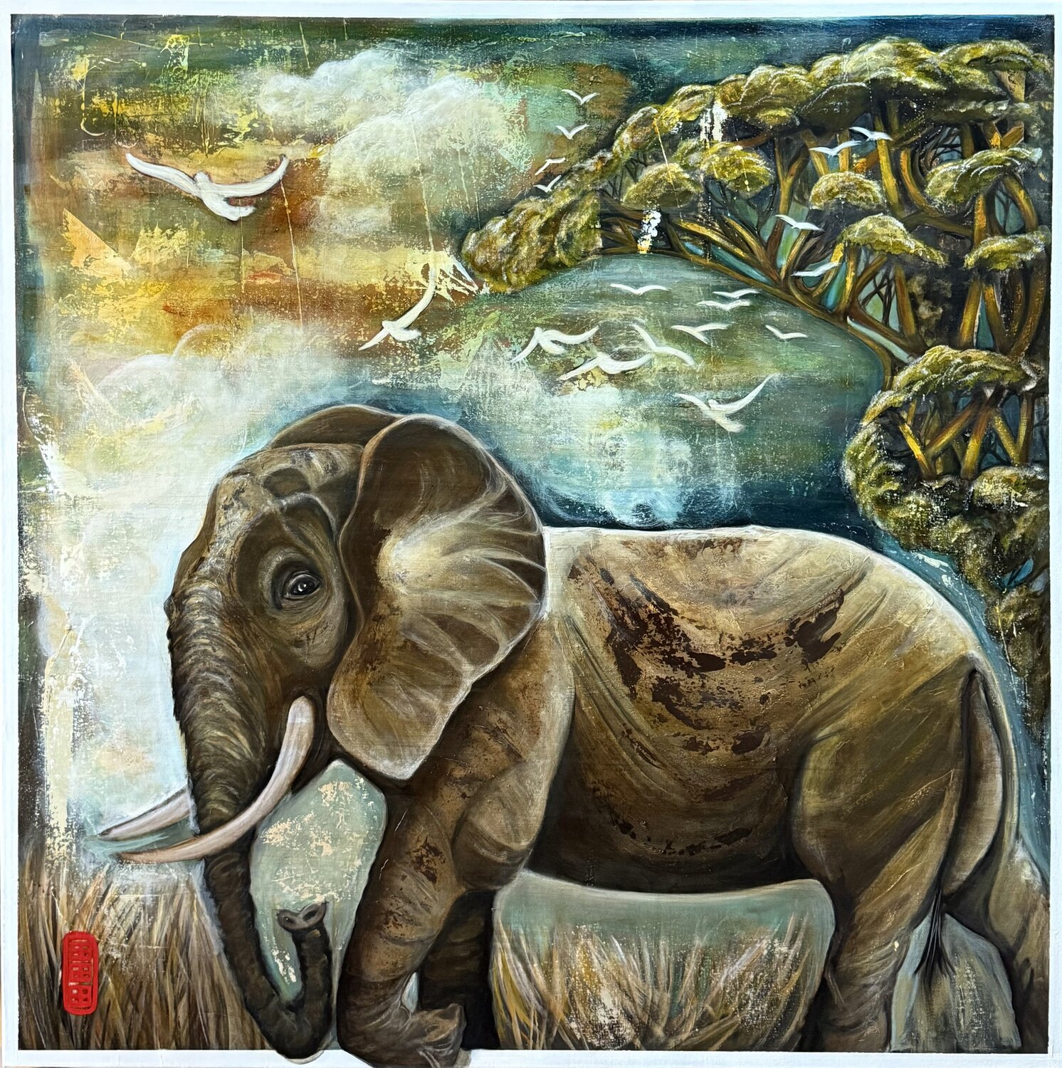 Savane Séverine Gallois Original painting for sale