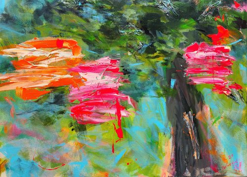 Sommerabend by Inge Gründel-Pfaff, Painting for Sale on Select