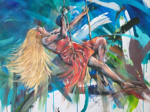 Freiheitsliebend by Inge Gründel-Pfaff, Painting for Sale on Select