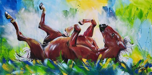 Freude by Inge Gründel-Pfaff, Painting for Sale on Select