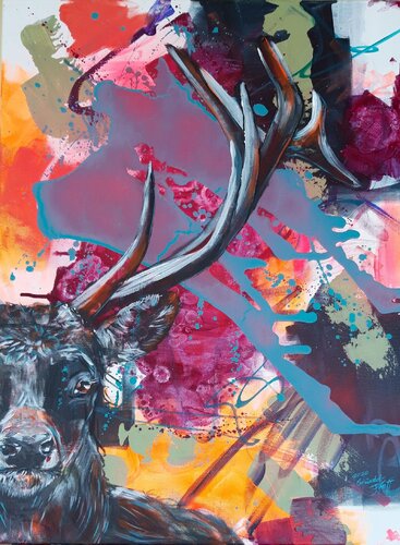 Stay Wild by Inge Gründel-Pfaff, Painting for Sale on Select