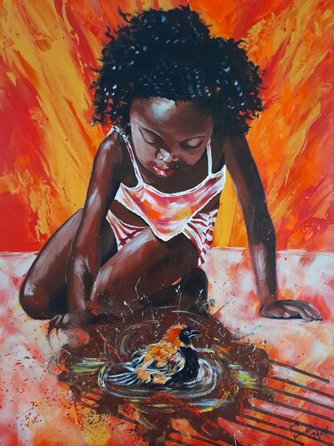 Zauber des Lebens by Inge Gründel-Pfaff, Painting for Sale on Select
