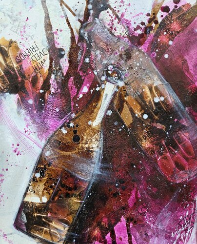 let´s party II by Inge Gründel-Pfaff, Painting for Sale on Select
