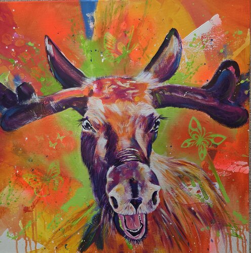 Hapiness by Inge Gründel-Pfaff, Painting for Sale on Select