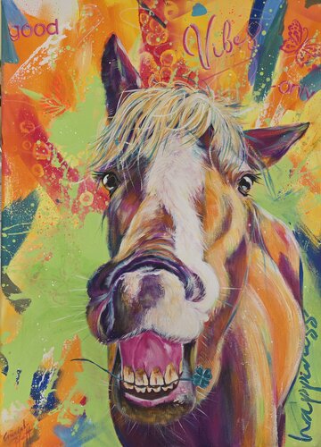 happiness only by Inge Gründel-Pfaff, Painting for Sale on Select