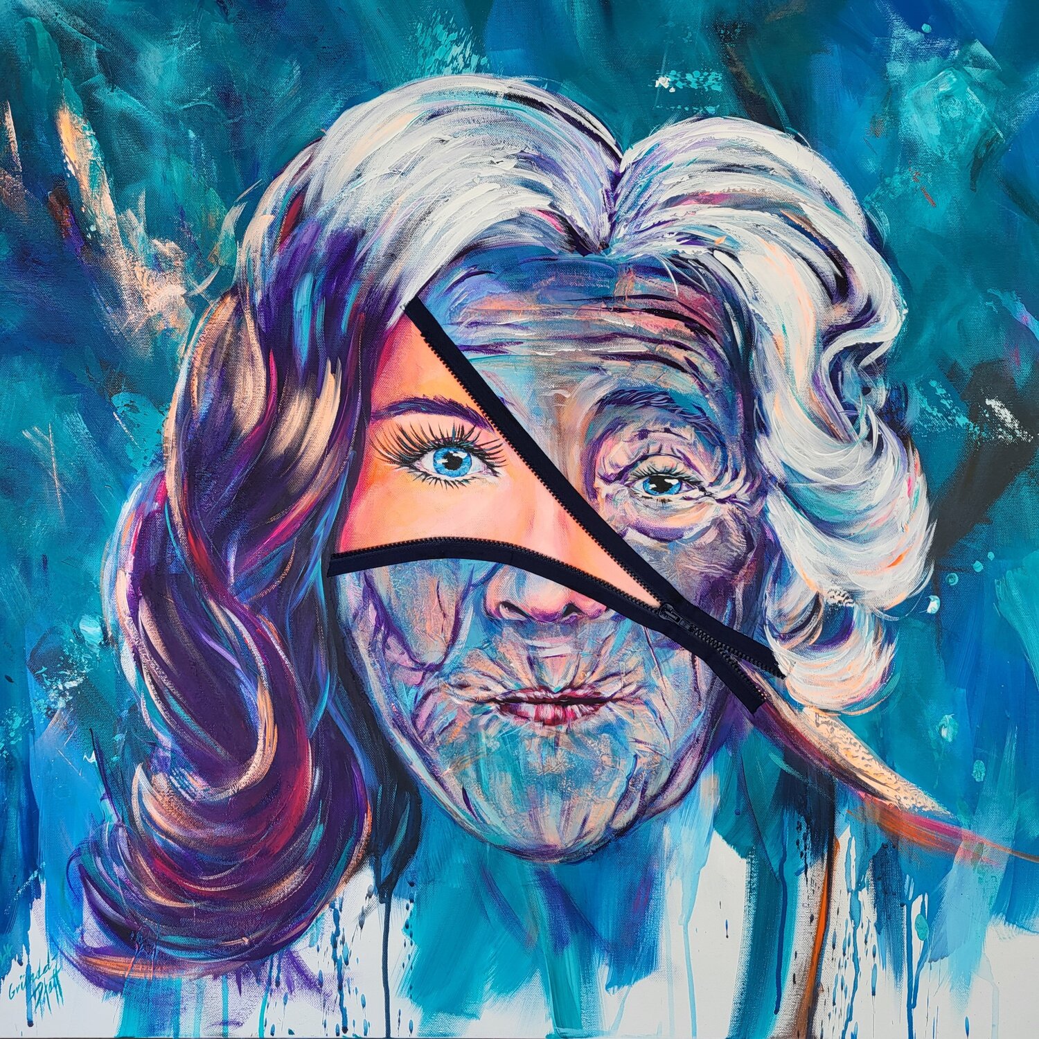 wandelnde Schönheit Inge Gründel-Pfaff Original painting for sale