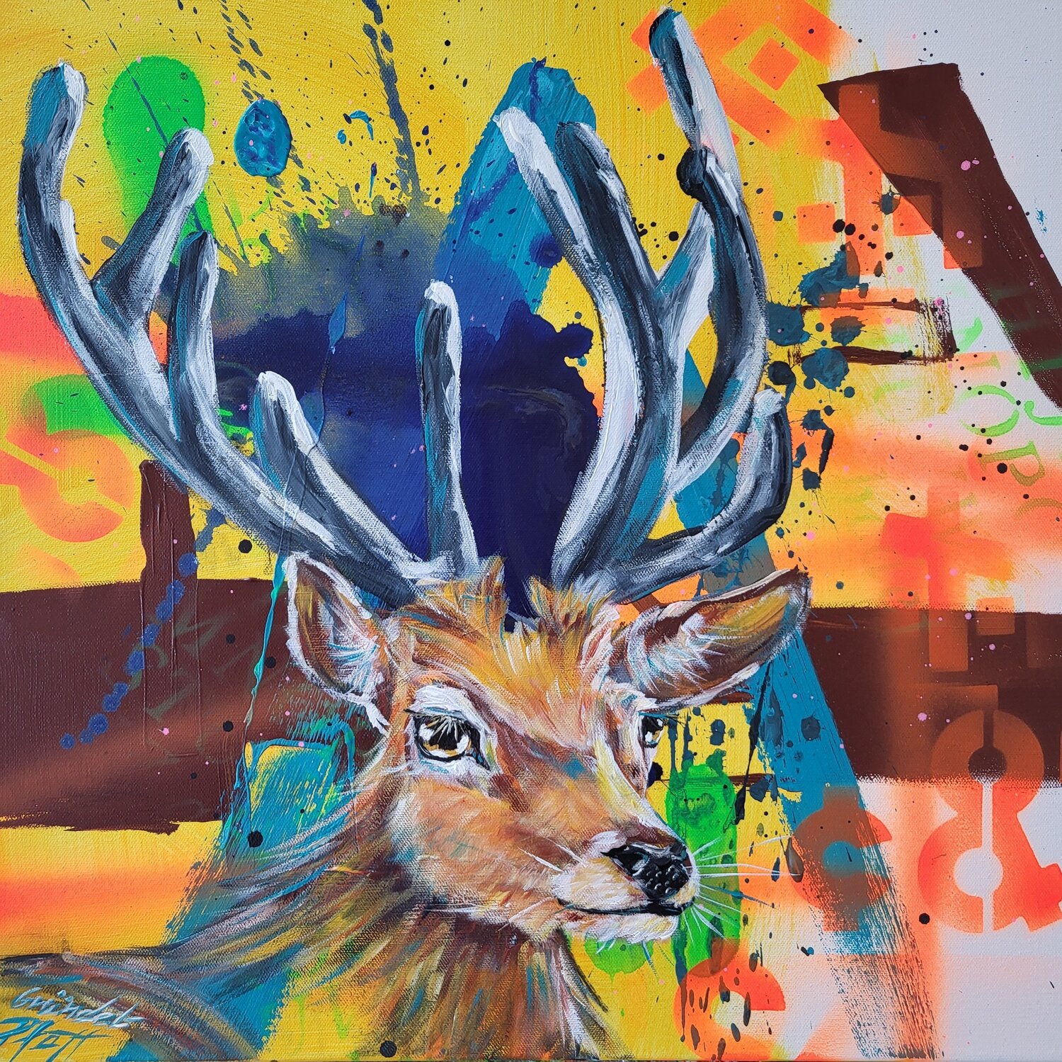 Stay Wild II Inge Gründel-Pfaff Original painting for sale