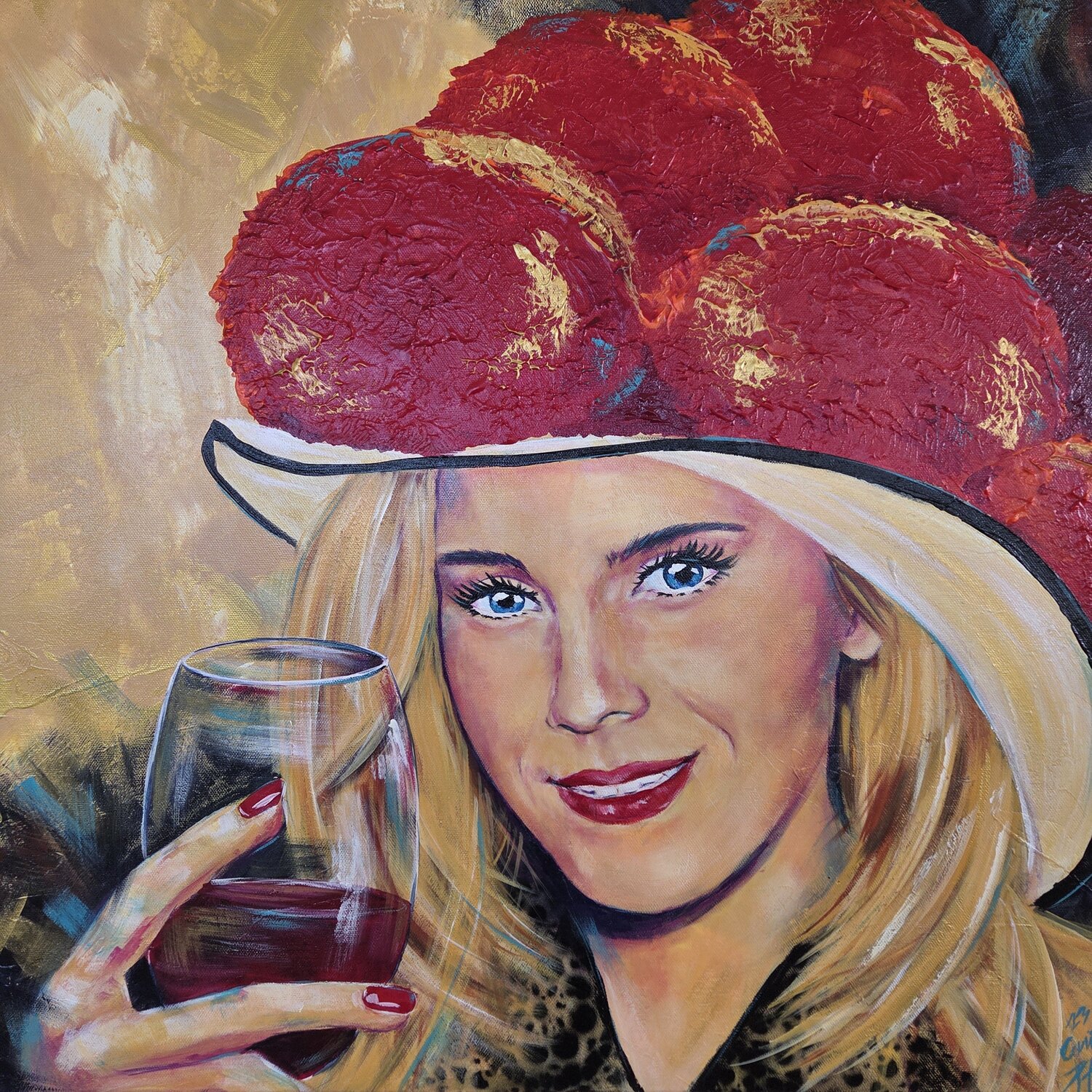 Schwarzwaldmädel Tradition ist sinnlich Inge Gründel-Pfaff Original painting for sale