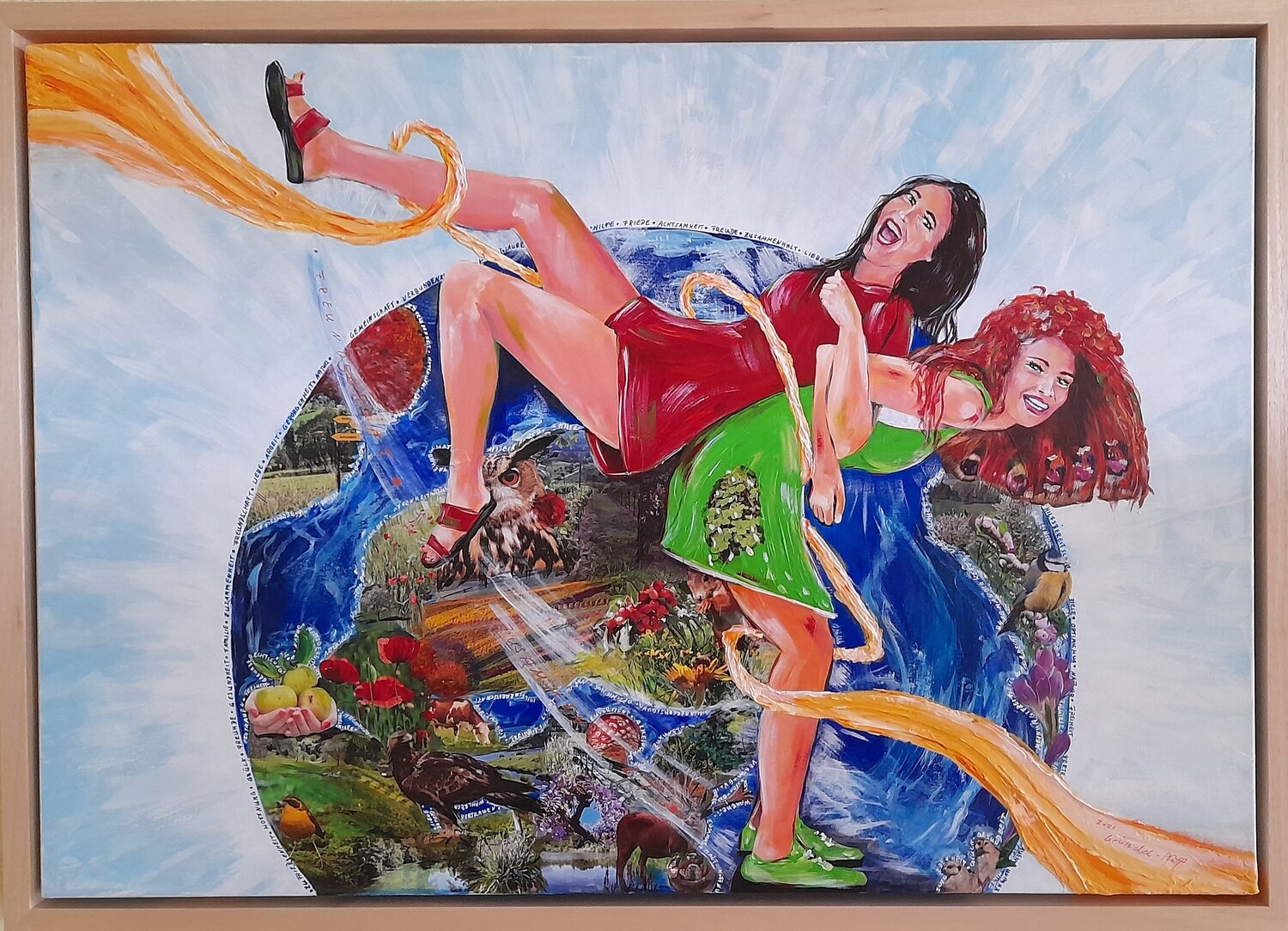 Freundschaft Inge Gründel-Pfaff Original painting for sale