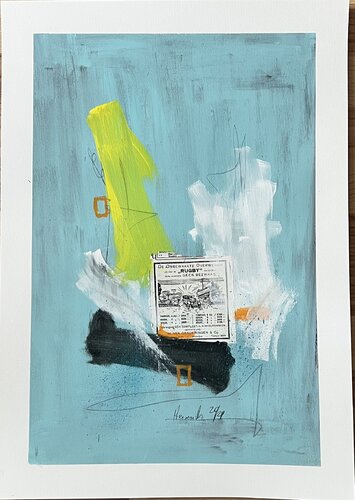 Rugby by Doris Heinrichs, Painting for Sale on Select