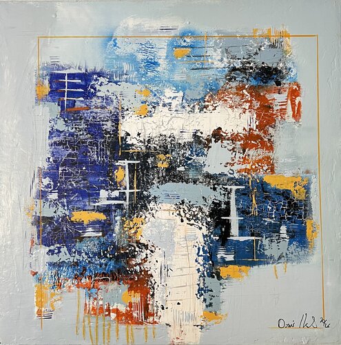 Fragments of a Restless City” by Doris Heinrichs, Painting for Sale on Select