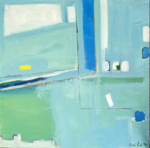 Between the Horizon and Memory” by Doris Heinrichs, Painting for Sale on Select