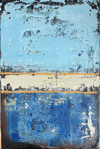 Flacher Horizont by Doris Heinrichs, Painting for Sale on Select