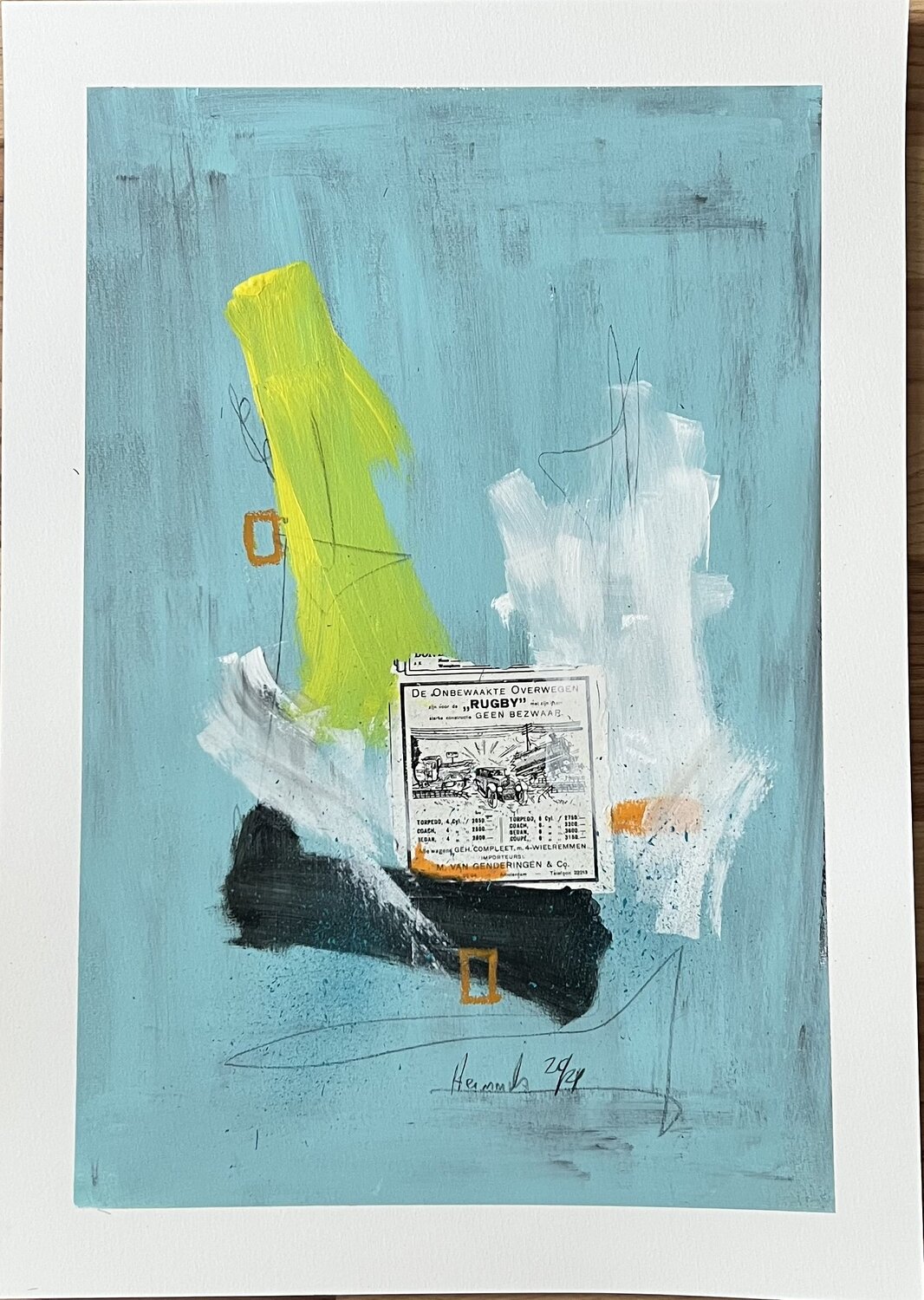 Rugby Doris Heinrichs Original painting for sale