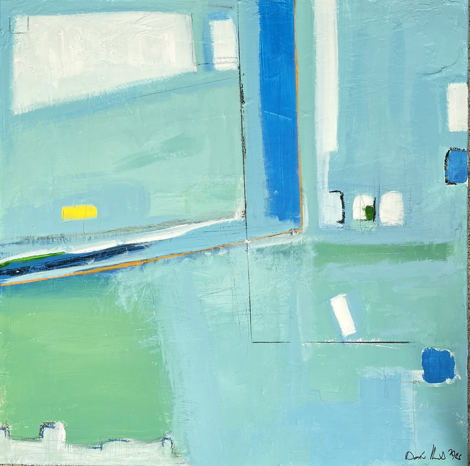 Between the Horizon and Memory” Doris Heinrichs Original painting for sale