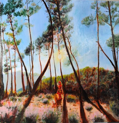 Promenons nous dans les bois by Deborah Ozil, Painting for Sale on Select