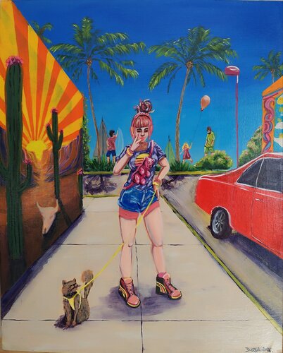 J'veux du soleil by Deborah Ozil, Painting for Sale on Select