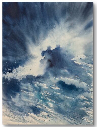 Mar agitado by Montse Gil, Painting for Sale on Select