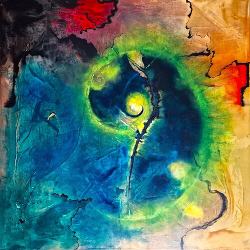 "Chaos, das uns trägt“ by Ingrid Reichenberger, Painting for Sale on Select