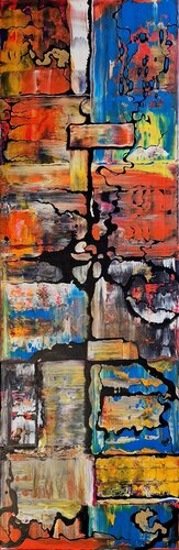 "Farben auf Abwegen" by Ingrid Reichenberger, Painting for Sale on Select
