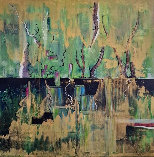 "Rauch und Hoffnung" by Ingrid Reichenberger, Painting for Sale on Select
