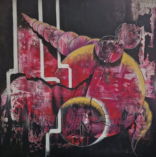 „Inmitten der wartenden Zeit“ by Ingrid Reichenberger, Painting for Sale on Select