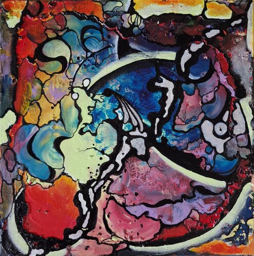 „Palimpsest“ by Ingrid Reichenberger, Painting for Sale on Select