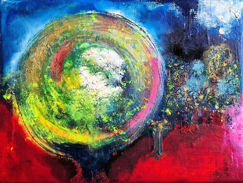 „Die Erde träumt sich selbst“1 by Ingrid Reichenberger, Painting for Sale on Select