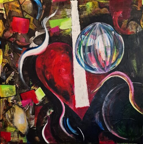 "Vom Versuch, Fragment und Ganzheit gleichzeitig zu denken" by Ingrid Reichenberger, Painting for Sale on Select