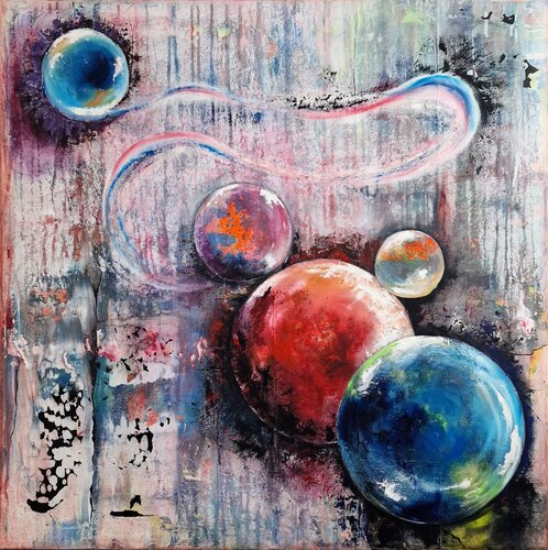 "Verbundene Einsamkeiten" by Ingrid Reichenberger, Painting for Sale on Select
