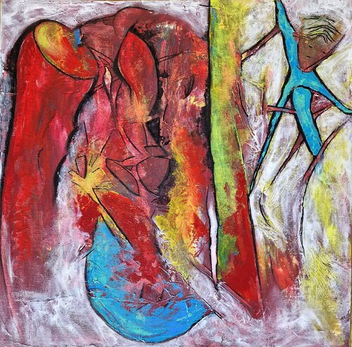 "Eine Welle, die niemand sieht" by Ingrid Reichenberger, Painting for Sale on Select