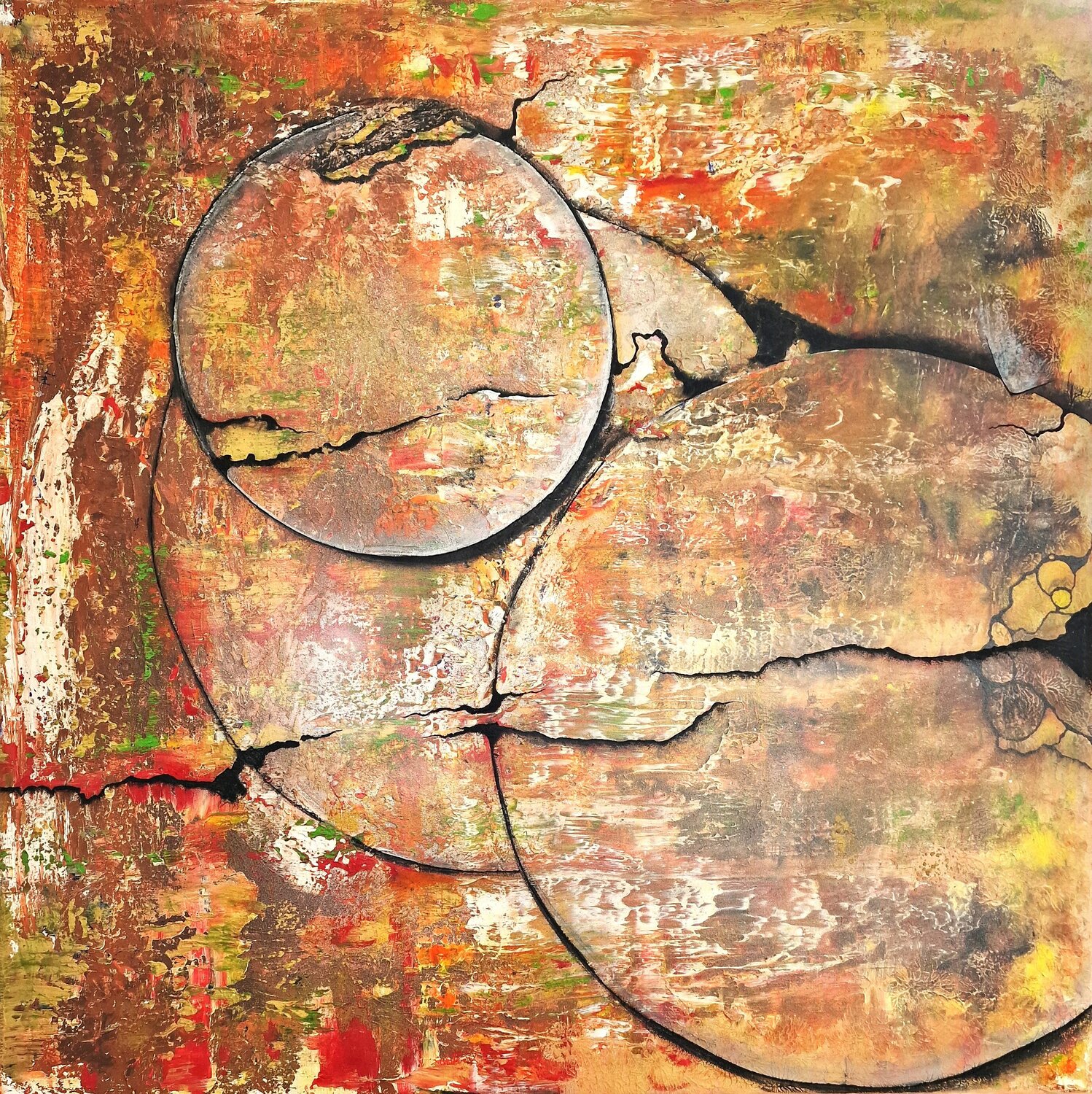 "Brüche der Zeit – Die Sprache der Erde" Ingrid Reichenberger Original painting for sale