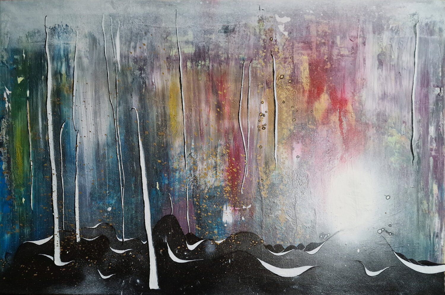 "Wurzeln des Himmels" Ingrid Reichenberger Original painting for sale