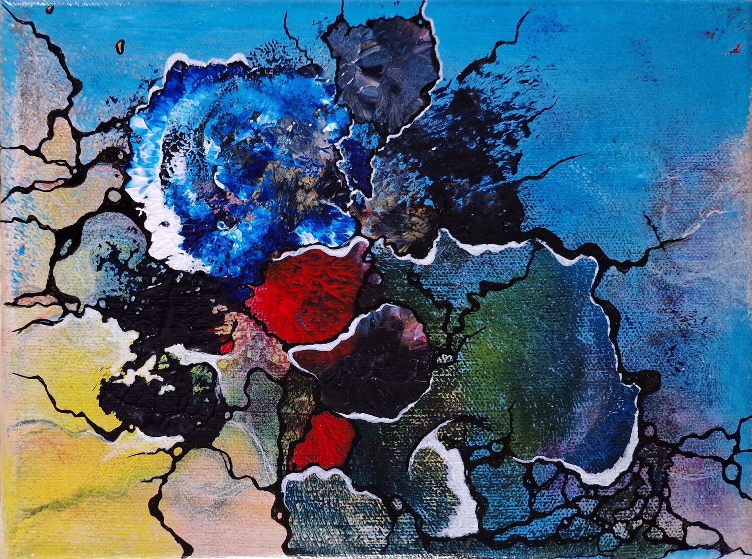 "Wir sind das Beben" Ingrid Reichenberger Original painting for sale