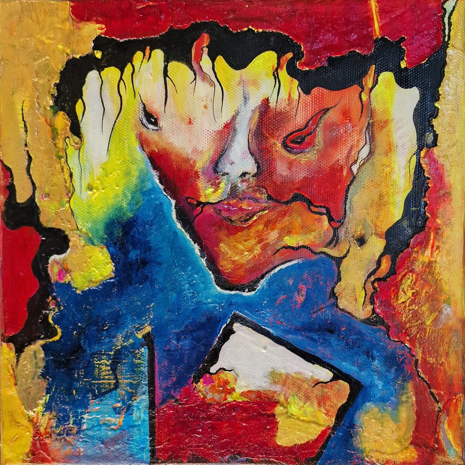 „Maske" Ingrid Reichenberger Original painting for sale