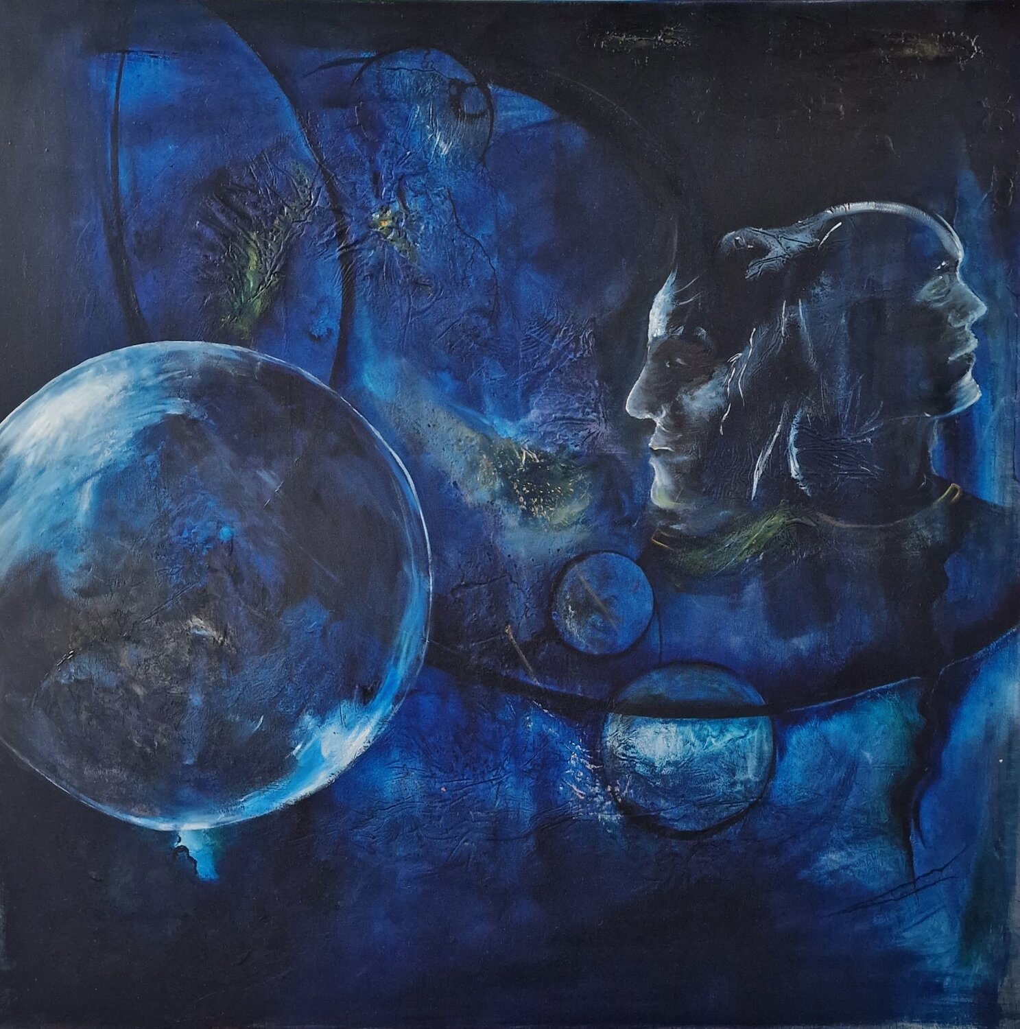 "Zwischen den Gedanken" Ingrid Reichenberger Original painting for sale