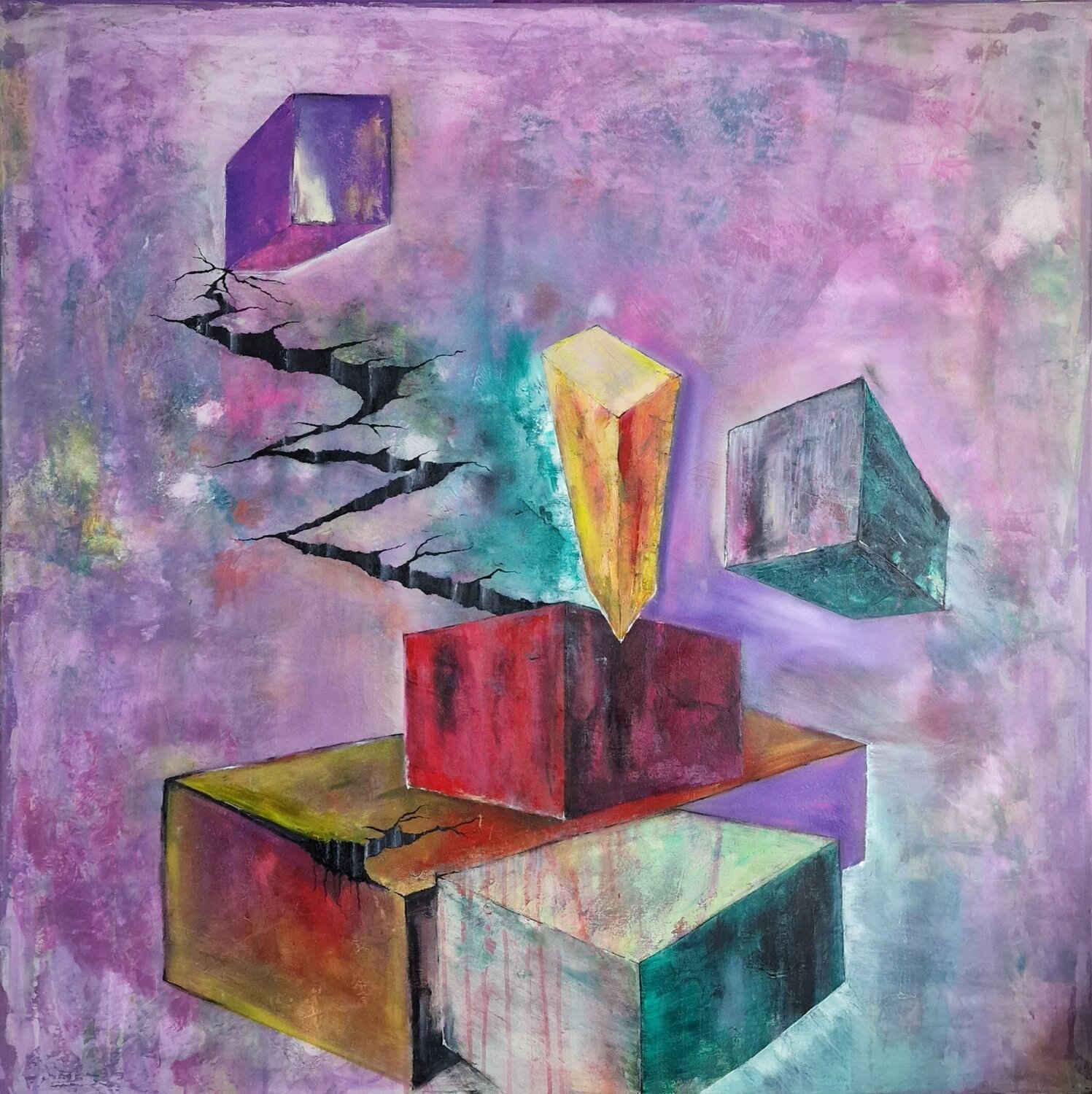 "Architektur der Einsamkeit" Ingrid Reichenberger Original painting for sale