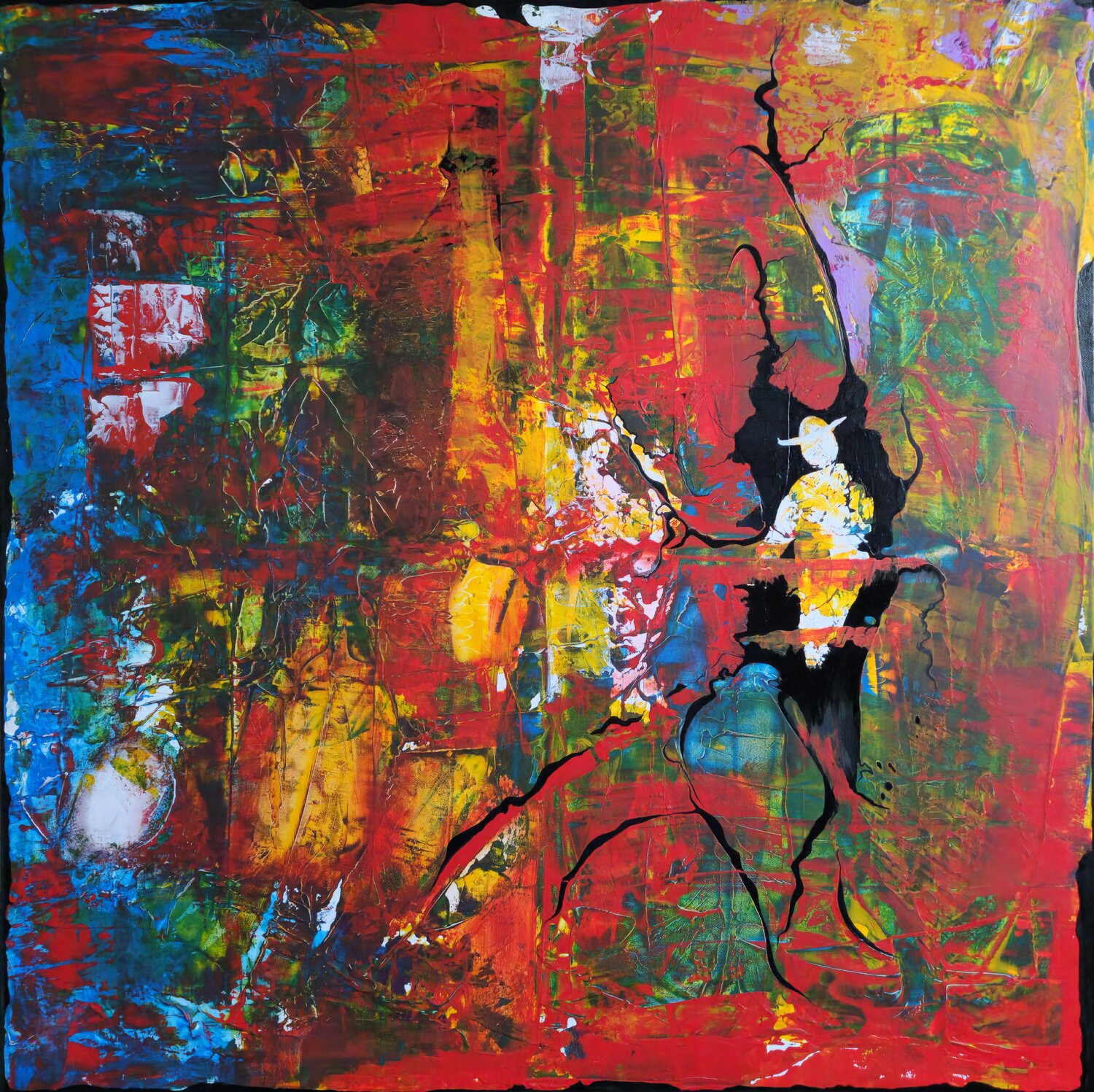"Verschwinden lernen" Ingrid Reichenberger Original painting for sale