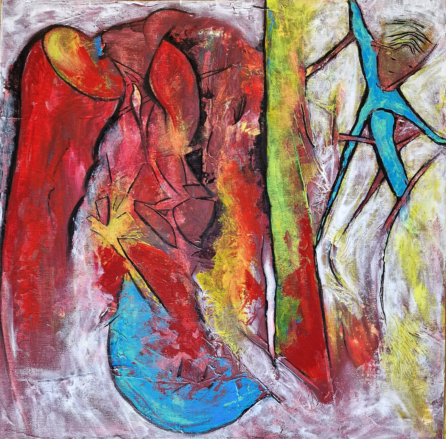 "Eine Welle, die niemand sieht" Ingrid Reichenberger Original painting for sale