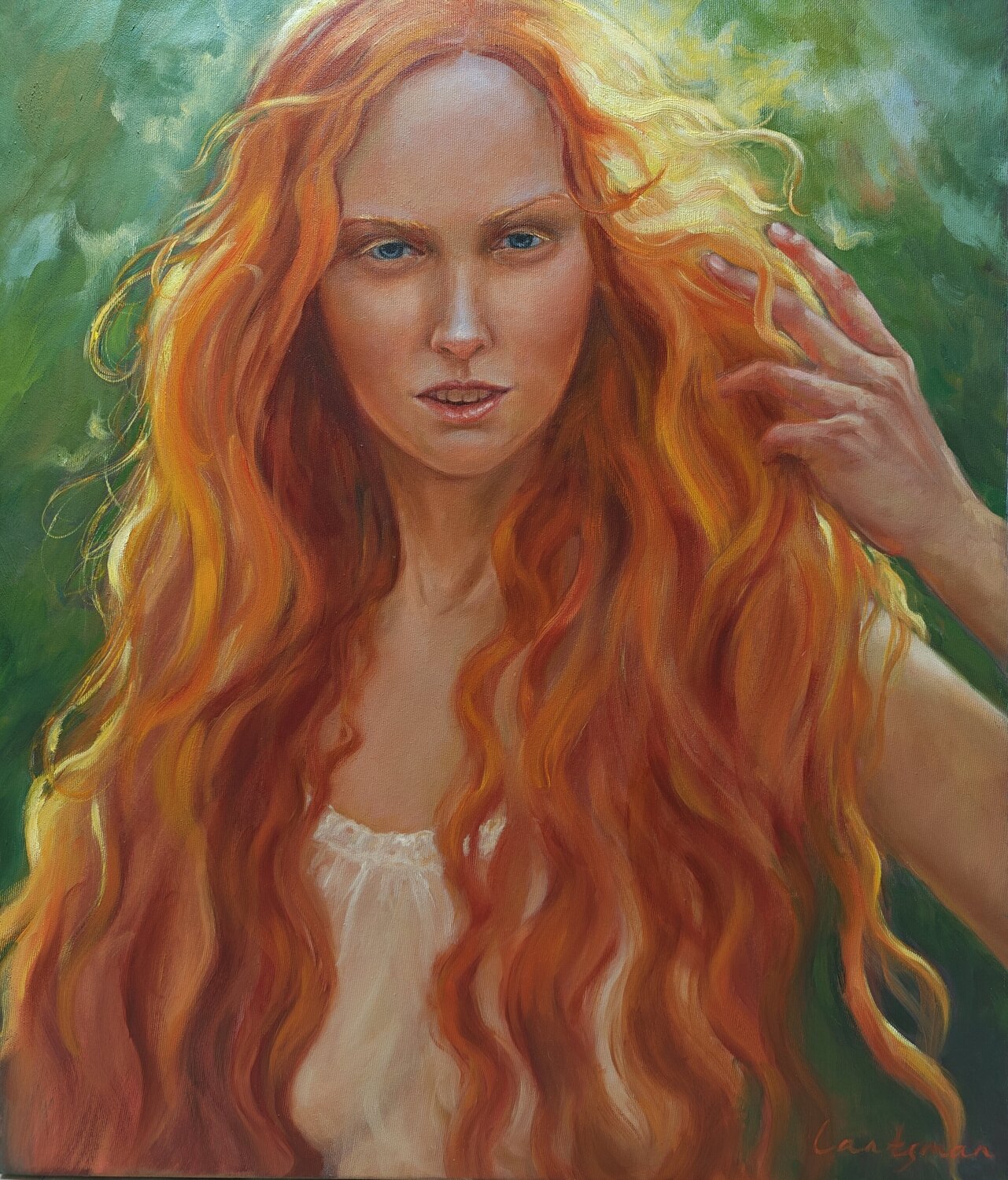 Fiery spirit Jane Lantsman Original painting for sale
