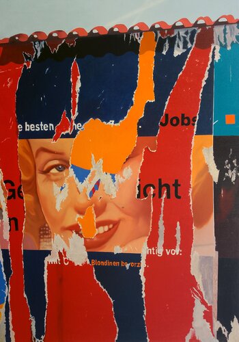 Die besten Jobs. Blondinen bevorzugt! by Herwig Port, Painting for Sale on Select
