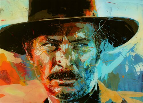 Lee Van Cleef by Herwig Port, Painting for Sale on Select