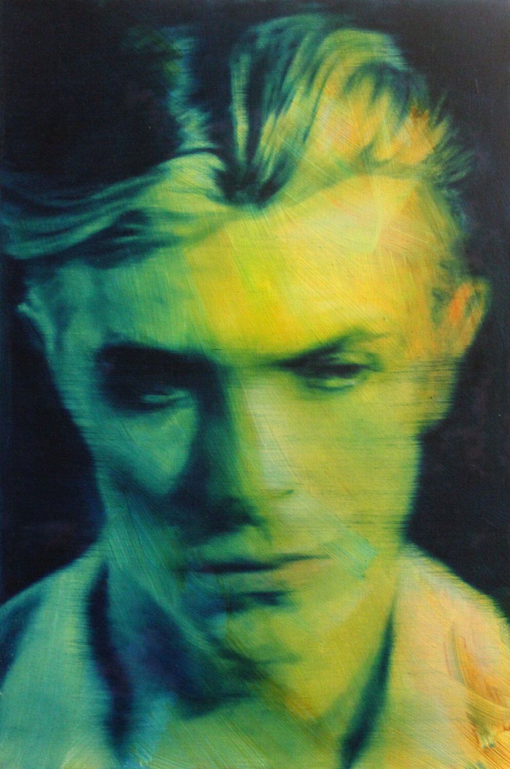 David Bowie Herwig Port Original painting for sale