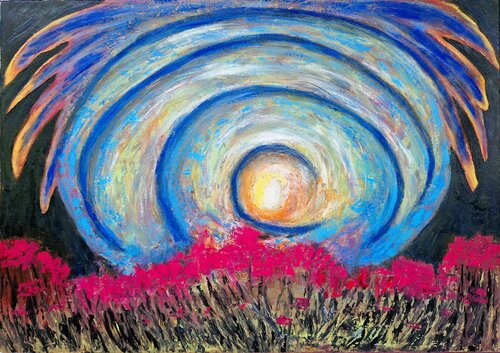 Wiese by Bina Sommer, Painting for Sale on Select