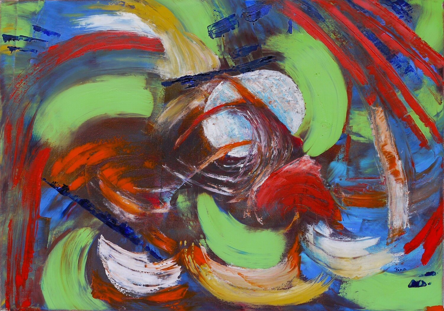 Mond Bina Sommer Original painting for sale