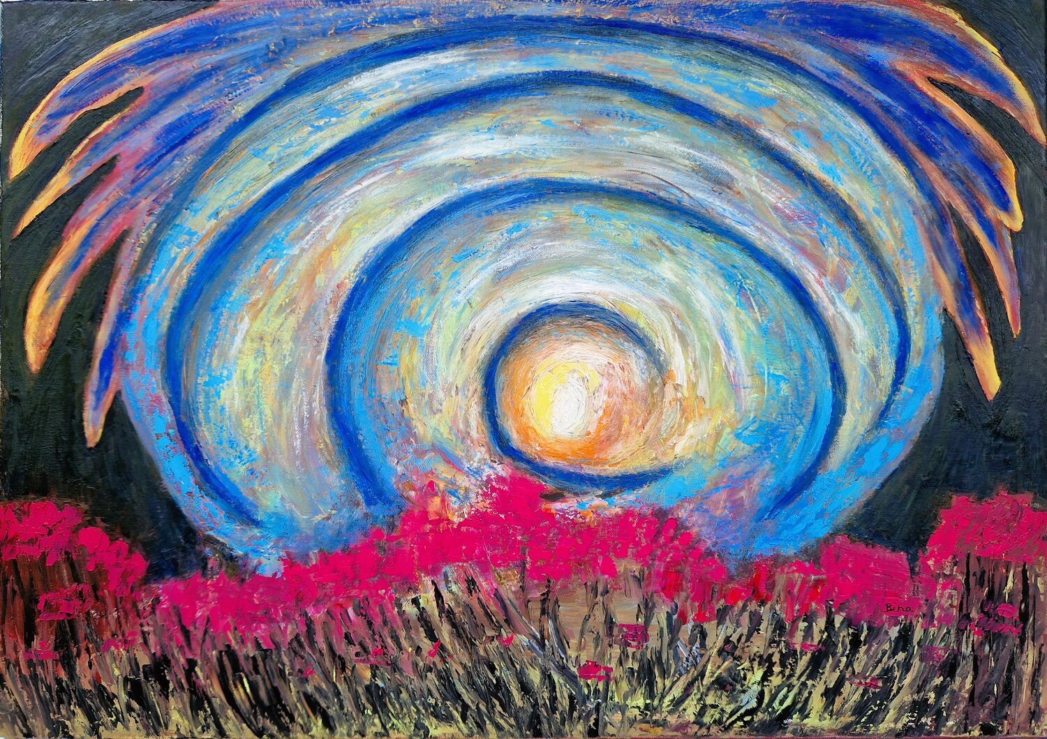 Wiese Bina Sommer Original painting for sale