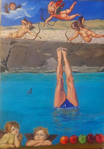 Verticale by Luigi Abbiati, Painting for Sale on Select