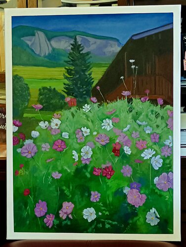 Fiori a Vaud by Luigi Abbiati, Painting for Sale on Select