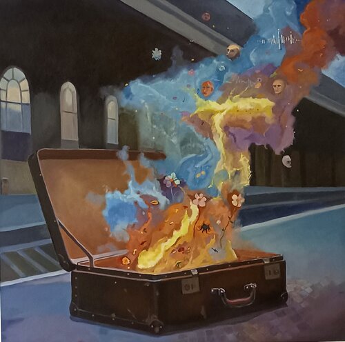Rivelazione by Luigi Abbiati, Painting for Sale on Select