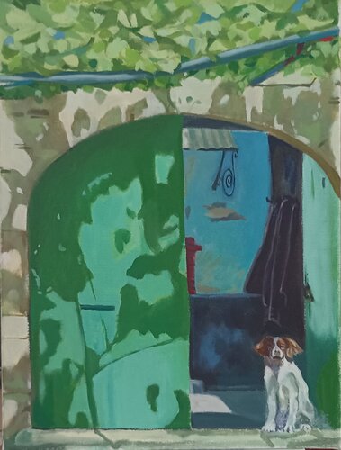Il Portone by Luigi Abbiati, Painting for Sale on Select
